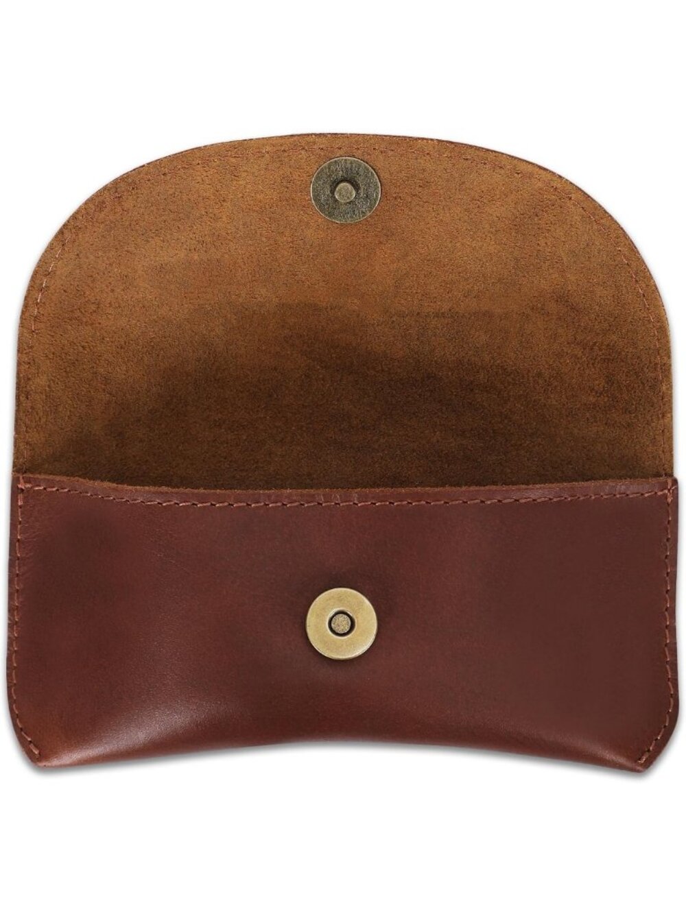Slim Genuine Leather Eyeglass & Sunglasses Case for Unisex - Tan Color, Stylish